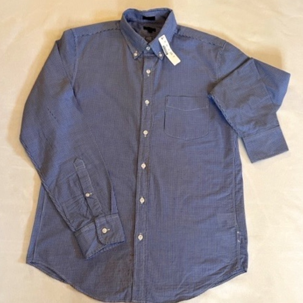 J Crew Med/Slim Seersucker Gingham Long-Sleeve Button Down BNWT‌‌ - Picture 1 of 4